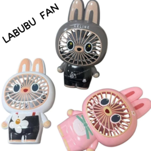 cute bunny mini fan – portable usb rechargeable handheld fan