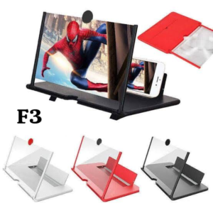 f3 3d mobile phone screen magnifier – foldable hd amplifier stand for movies, gaming & videos
